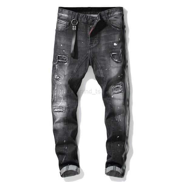 

mens purple jeans designer women dsq2 jeans blue black ripped pants fashion street corner trousers broken style bike motorcycle purple jeans