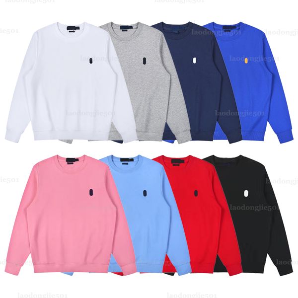 

mens designer hoodie men women embroider crew neck pullover hoodies fashion ralphs hoodies mens women hoodies man luxurys clothing sleeve, Black