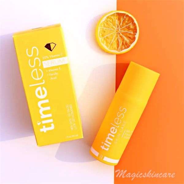 

timeless serum face skincare 20% 10% vitamin c 30ml serum time less coenzyme q10 b5 hydration essence ve ferulic acid skin moisturize lotion