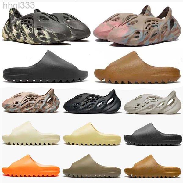 

2023designer slippers men woman slider foam runner vermillion mineral blue onyx pure sandals slide slipper ochre bone resin clog desert arar, Black;grey