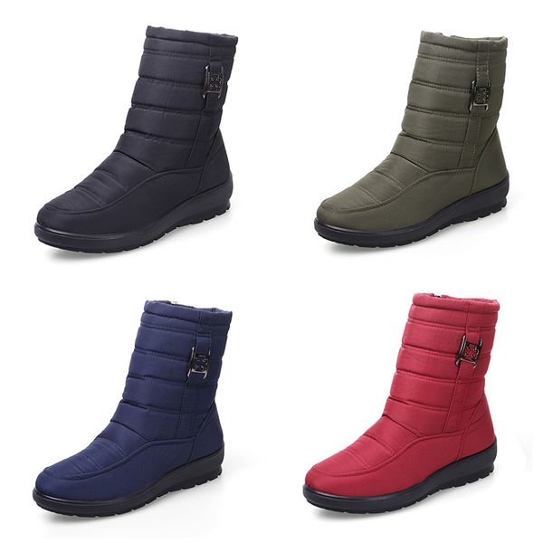 

designer boots women boot wool shallow snow bootiess fashion warm outdoor snow boots casual shoes cotton shoes size 35-46, Black