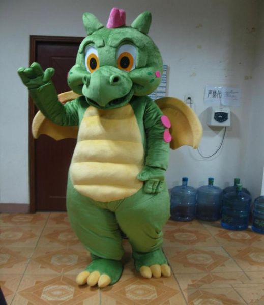 

2019 factory cartoon character cute green dragon mascot costume halloween party costumes for halloween party costumes4034627, Red;yellow