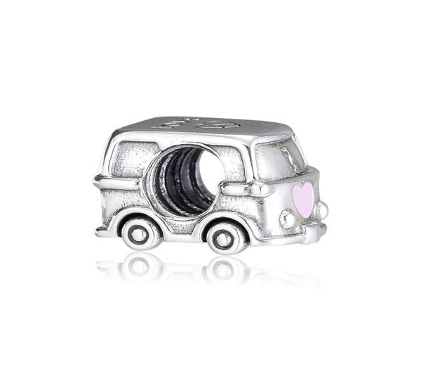 

spring pink beads camper van charm for original bracelets sterling silver jewelry beads for jewelry making fashion woman beads7868101, Black