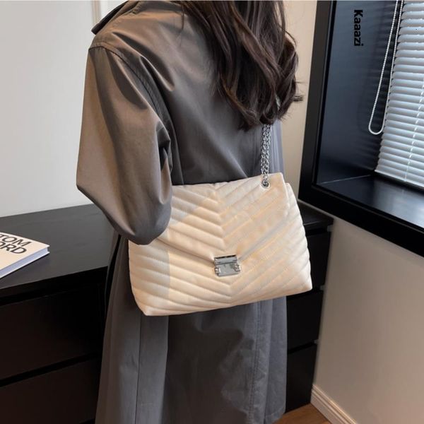 

evening bags ladies trendy flap large capacity crossbody bag designer leather 2023 tote shoulder chain luxury handbag simple 230721