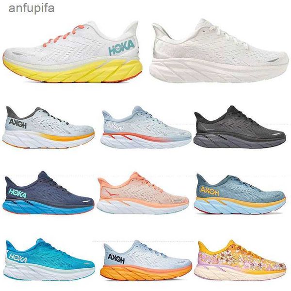 

hoka new popular one clifton 9 running shoes yellow runner hokas sneakers carbon x2 men women airy blue lifestyle shock black absorption