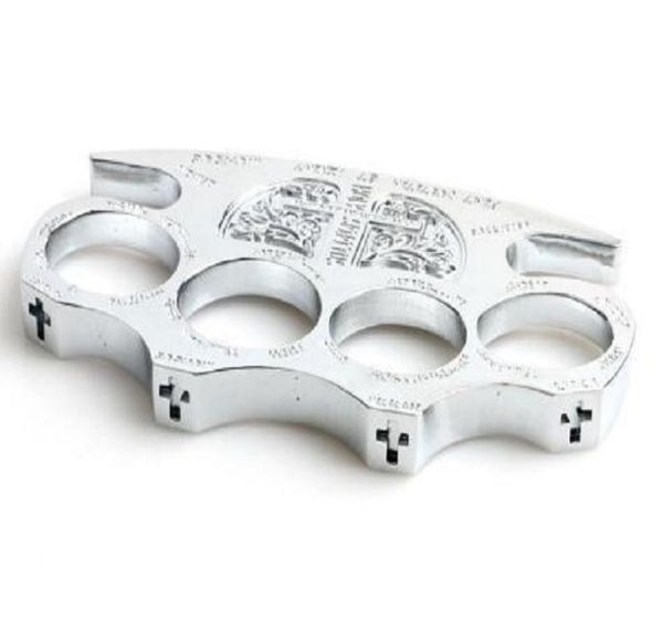 

2 pcs detective constantine brass knuckle dusters gold powerful damage safety equipment selfdefense8301376