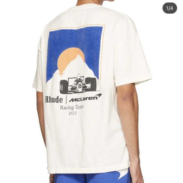 

2022 quality t-shirt classic print high street couple short sleeve t-shirts, White;black