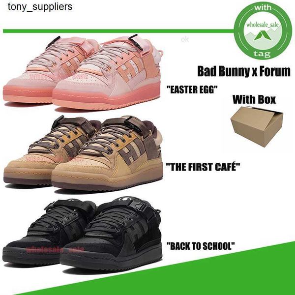 

new bad bunny x originals forum shoes easter egg low chaussures de designer sneakers teens active running cloud white core black the first