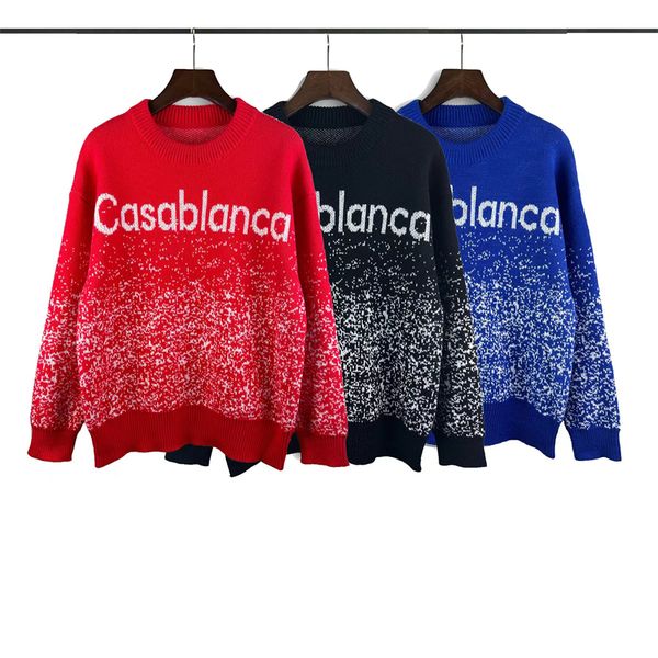 

red black blue sweater men women 1 fashion 2023fw sweatshirts
