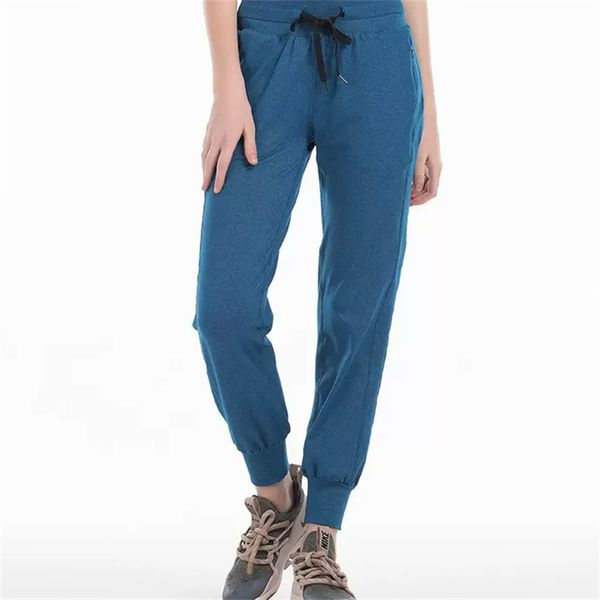 

ll yoga outfit gym sport relaxed lady loose yoga pants lulul workout joggers with pocket fitness track leggings sports wear for women gym wo