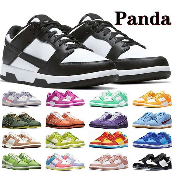 

low sb panda shoes grey fog unc triple pink ice cream parachute beige green glow bart simpson easter green apple men women sneakers, Black