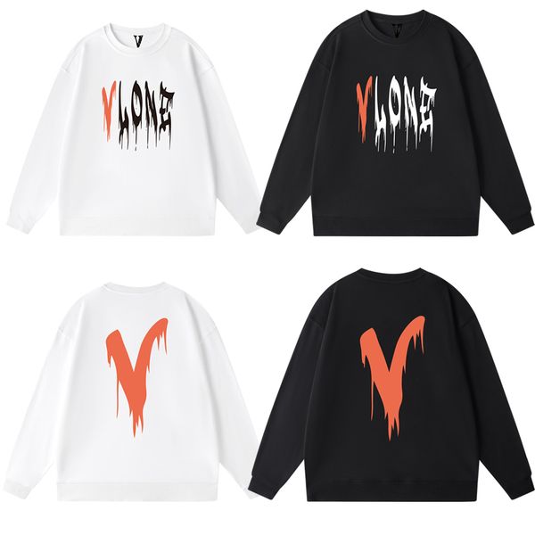 

hoodies for men vlone hoodie cotton mens designer t shirt friends letter print tees big v men women long sleeve hip hop style black white or