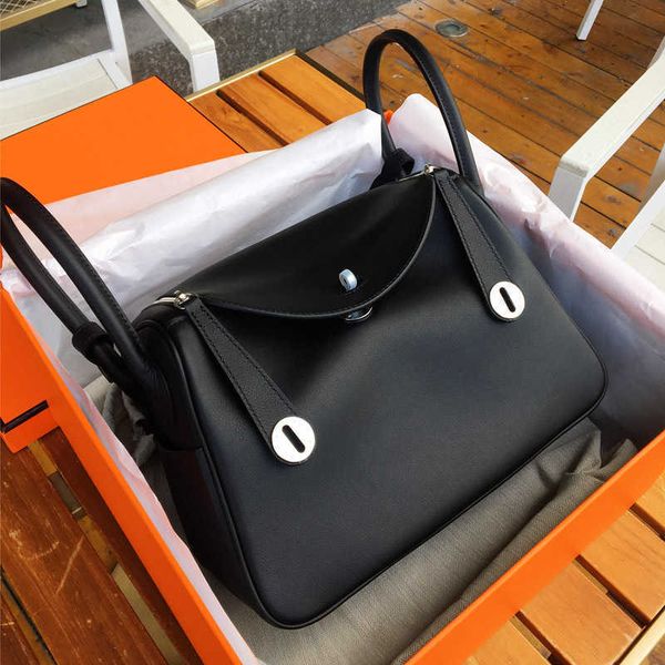 

original luxury hemrres tote bag lindys swift cowhide bag on the layer 26cm doctor high fashion women's handbag shoulder lp8x