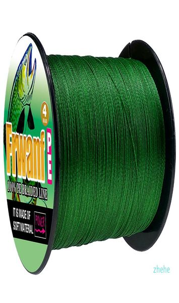 

braided fishing line 500m super pe wire 4 strands 10 15 20 25 30 40 50 60 70 80 90 100lb green grey yellow multicolor 4 braid cord4210425
