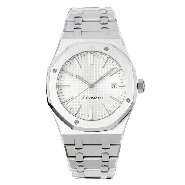 

factory direct men's waatch high-end luxury stainless steel dial waterproof sports luxury watches automatic winding montre de luxe wate, Slivery;brown