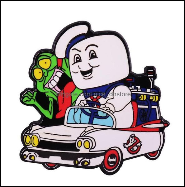 

pins brooches movie figure hard enamel pin brooches women men badge lapel collar fashion jewelry slime drop delivery 2021 nicedhst9402181, Gray