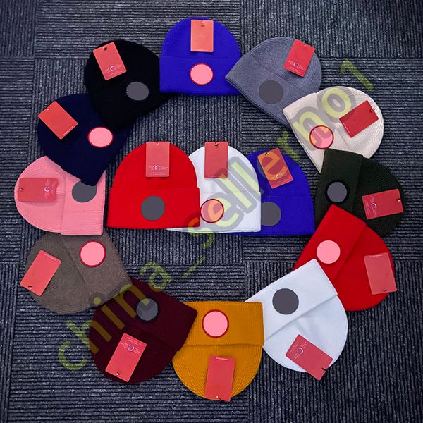 

designer beanie trendy party warm knit hat red logo fashion men and women, Blue;gray