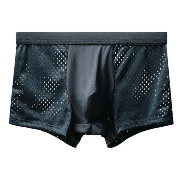 

underpants breathable boxer shorts man underwear briefs men s male bottoms mesh trunks l22211291831157, Black;white
