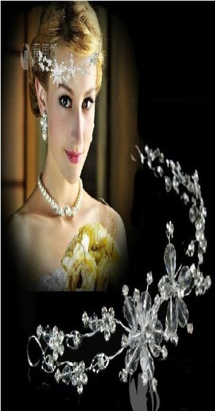 

gorgeous austria rhinestones bridal combs headpiece012343391744, White