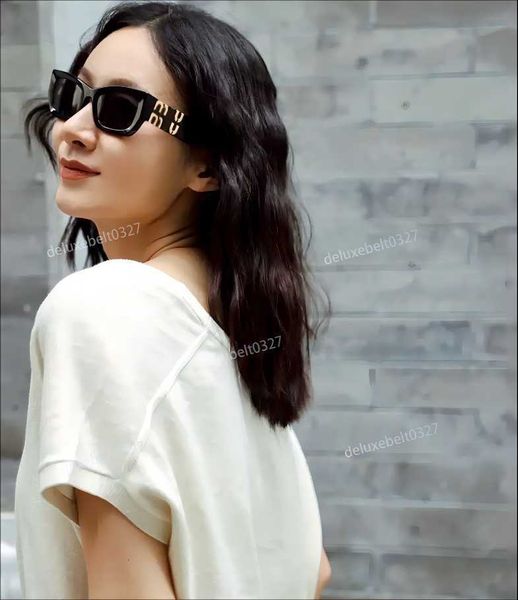 

luxury miu sunglasses for men and women d980 retro large frame glasses outdoor tourism street shoot sun protection uv uv400, White;black