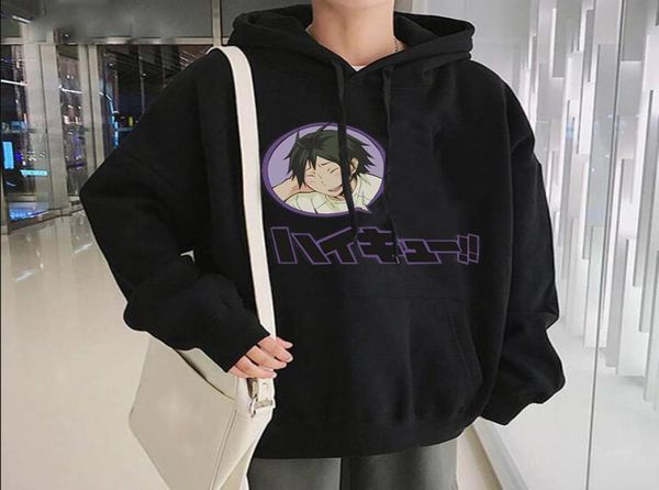 

men039s hoodies sweatshirts tadashi yamaguchi haikyuu funny sweatshirt manga shoyo volleyball winter clothes women oversized 2500472, Black