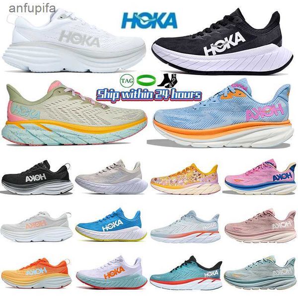 

hokas clifton 9 8 running shoes bondi 8 carbon x 2 hoka one women men low mesh trainers triple white black people kawana sports sneakers siz