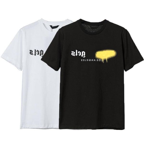 

designer pa t shirt luxury brand clothing shirts spray heart letter cotton short sleeve spring summer tide mens womens tees mxspb, White