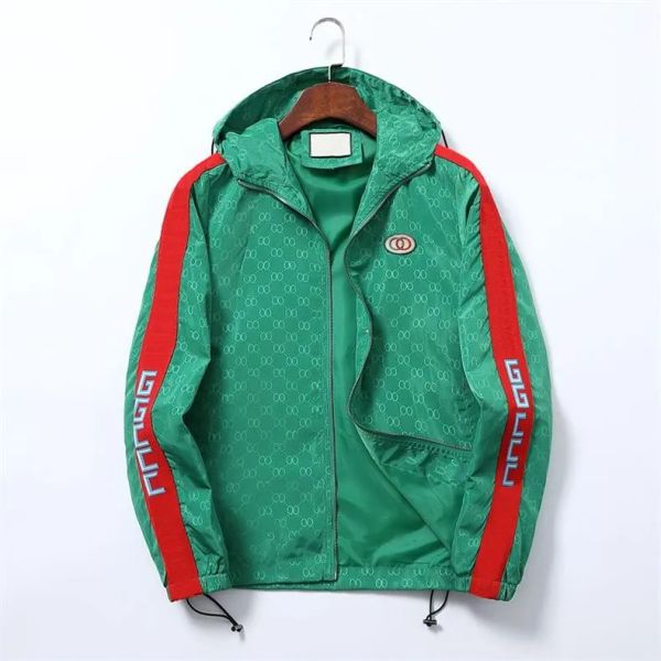 

Mens Coat Designer Jacket Floral Zipper Hooded Coat Embroidered Letter Jackets Stand Collar Cloth Jacquard Fabric Men Fashion Streetwear Size M-3XL M0YO