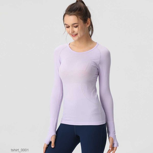 

lu-wt188 women yoga shirt girls shrits running long sleeve ladies casual outfits sportswear exercise fitness wear ftei, White