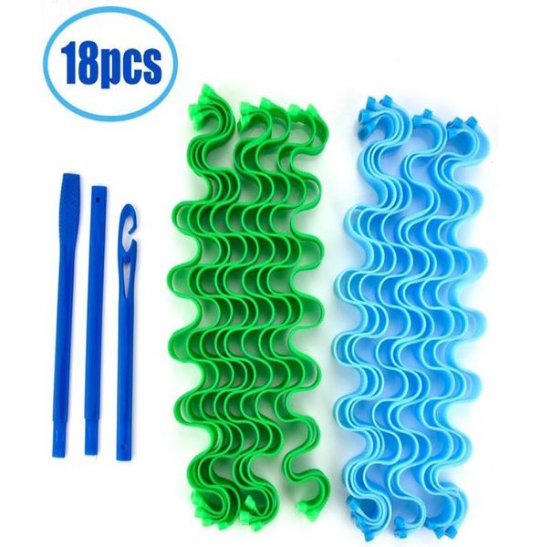 

18 pcs set magic hair volume 55cm curl hair volume magic group box curly hair is not damaged protective disposable tools3384447