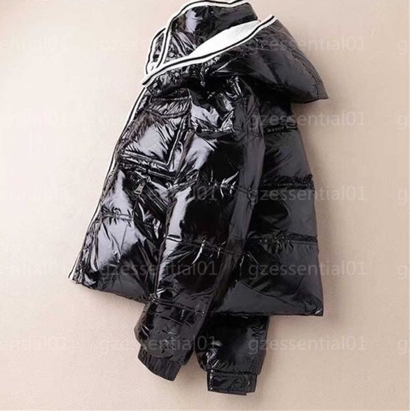 

monclear jacket down mens downs designer puffer coat winter stylish and handsome hooded windproof warmth coats sports fitness slim short men, Black
