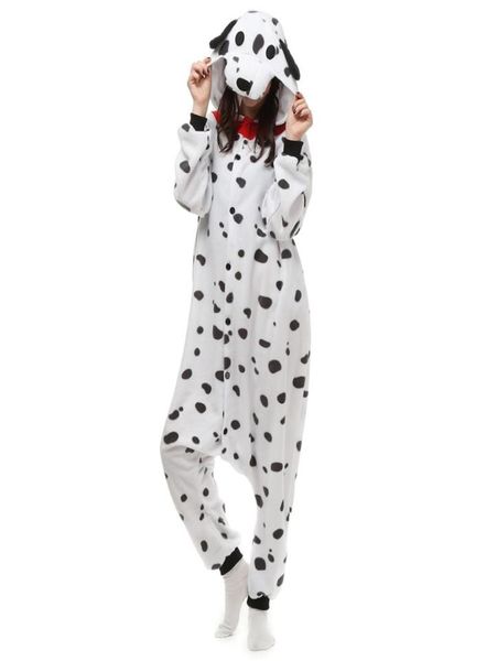 

dalmatian dog women039s and men039s animal kigurumi polar fleece costume for halloween carnival new year party welcome drop 8385354, Black;red