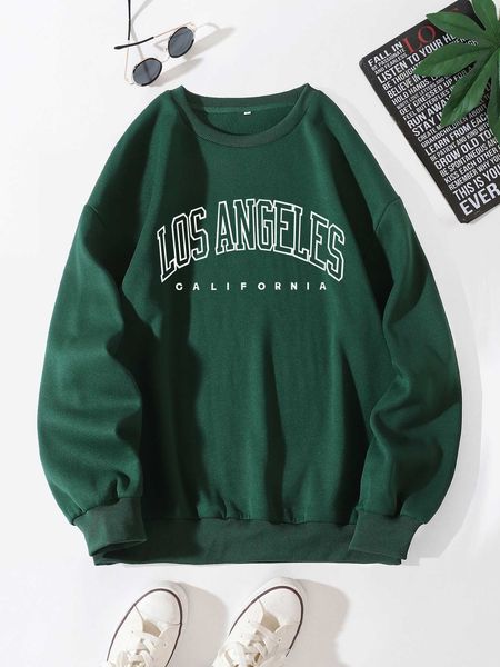 

men 's fashion men letter graphic lined sweatshirt, White;black