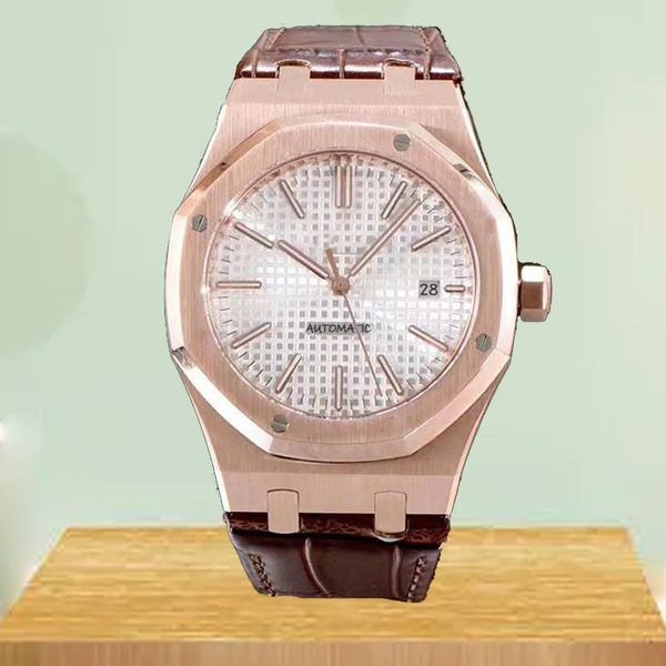 

movement watches moissanite mens watch automatic movement montre size 41mm 904l stainless steel strap waterproof sapphire orologio christmas, Slivery;brown
