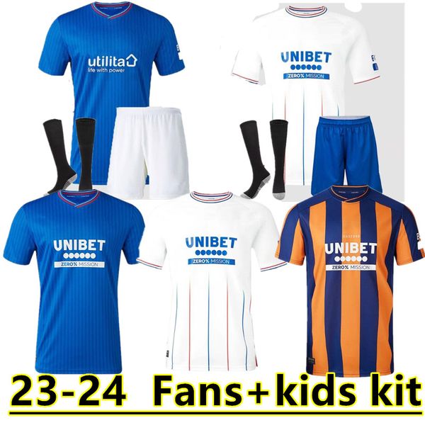 

23 24 rangers soccer jerseys away glasgow colak roofe lundstram hagi barker morelos tavernier kent home 2023 tillman fashion jr football shi, Black;yellow
