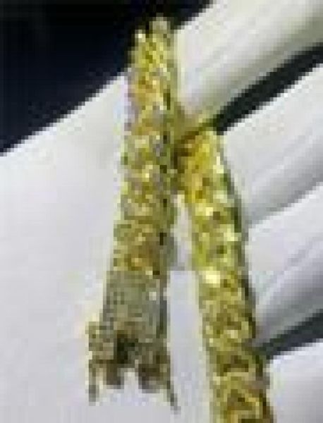 

mens hip hop gold bracelets simulated diamond bracelets jewelry fashion iced out miami cuban link chain bracelet8421975, Golden;silver