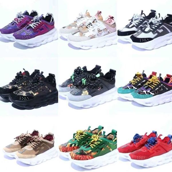 

brand designer sneakers casual shoes sneakers suede shoes chain reaction italian reflective triple black white multicolor men's women&#