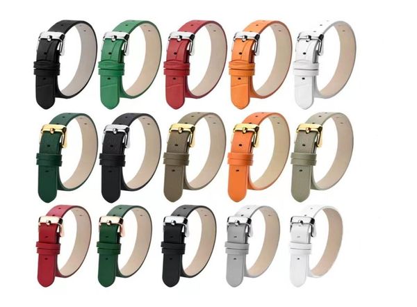 

whole 18 19 20 21 22 24mm watchband leather watch bands016542282, Black;brown