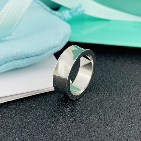 

smooth surface rings fashion stainless steel classic letter t band rings male female party gold rose silver wedding engagement not fade fash