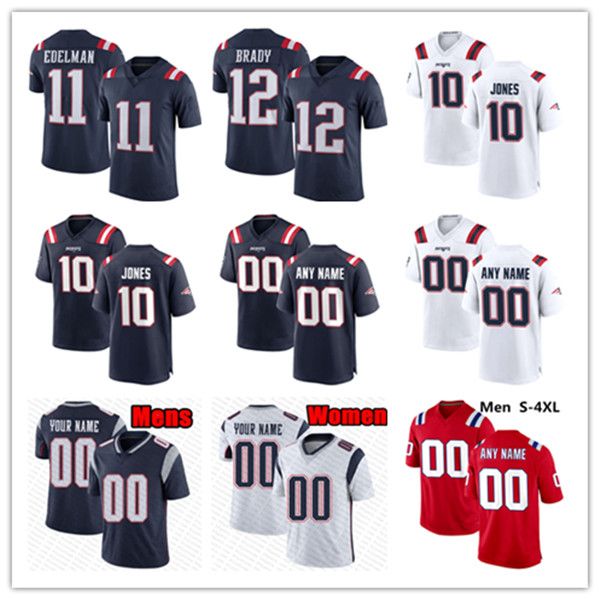 

football jerseys 54 tedy bruschi 0 christian gonzalez 12 tom brady 87 rob gronkowski 10 mac jones 9 matthew judon 7 juju smith-schuster aigu, Black;red