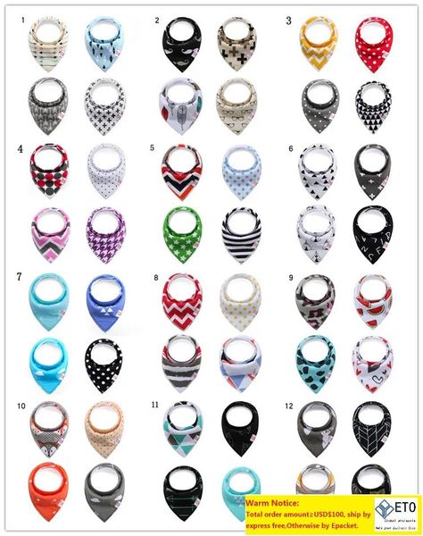 

wholesale organic cotton baby bandana drool bibs knit cotton colorful gift setzz