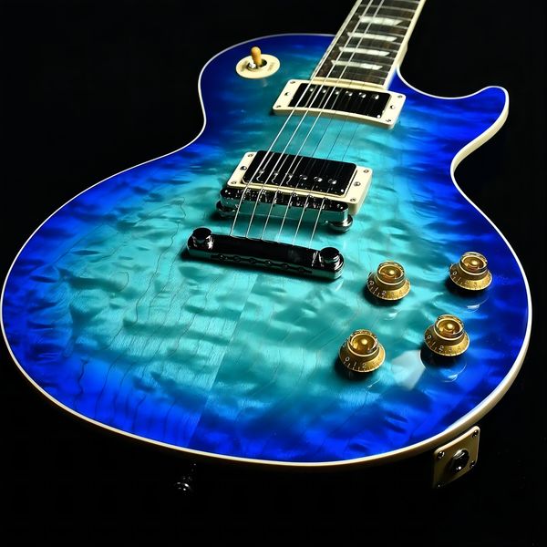 

goryo yuto paul standard trans blue burst lp electric guitar