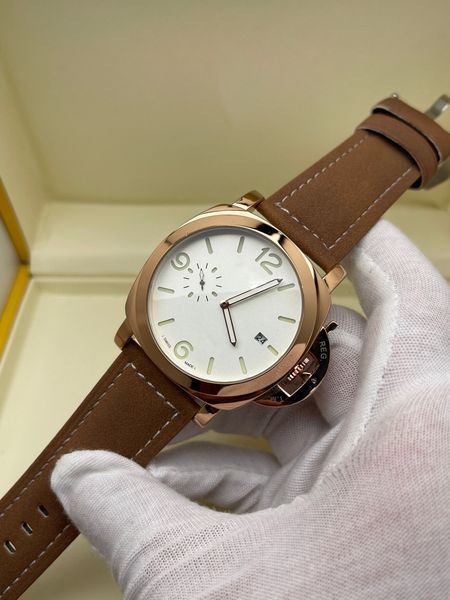 

paner 2023 luxury chronograph clock designer watches quartz watch men's stainless steel case watch men's fashion wristwatch black, Slivery;golden