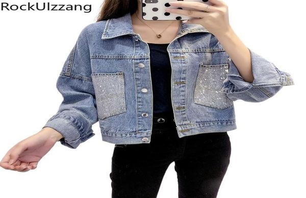 

drilling rhine pocket fashion casual single breasted button up jean jacket denim coat women fall plus size windbreaker women's jackets5, Black;brown