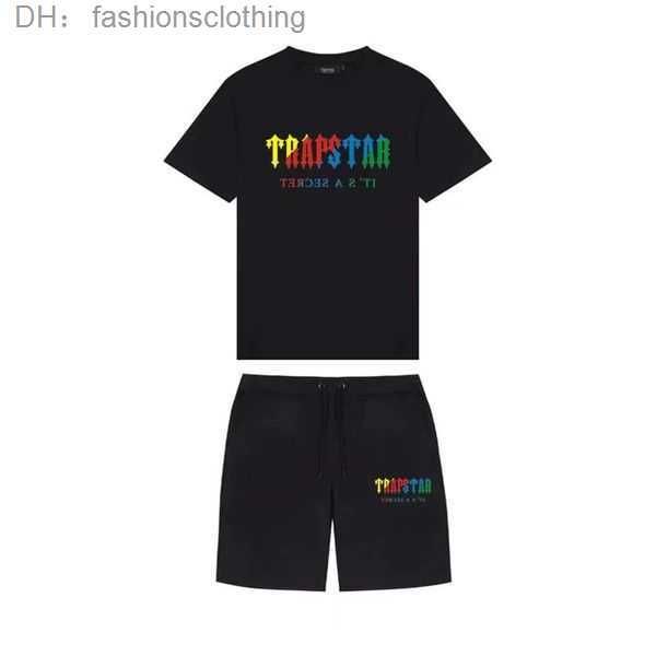 

brand trapstar clothing t-shirt tracksuit sets harajuku tee funny hip hop color t shirt beach casual shorts se 4 bgc9, Gray