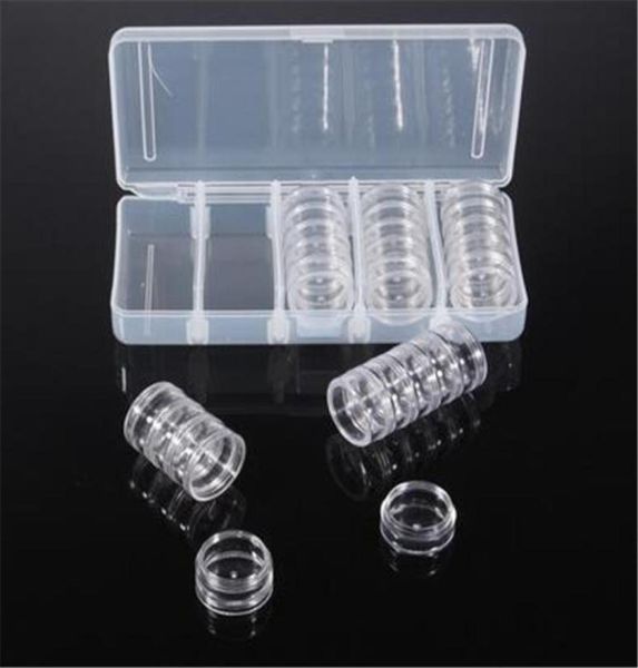 

transparent nail art decorations storage box empty nails tip glitter drill rhinestone organizer case with 25 compartments remove6273200