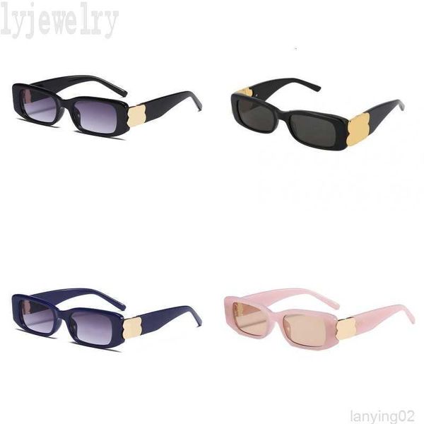 

retro b sunglasses luxury sunglasses mens hollow out lunettes gold plated protect letters soleil designer glasses for women high end pj025 f, White;black
