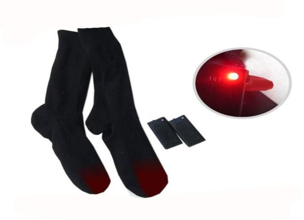 

37 v adjustable warmer socks electric heated socks rechargeable battery for women men winter outdoor skiing cycling sport7255728, Black