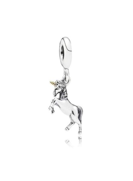 

unicorn dangle unique charm bead big hole fashion women jewelry european style for diy bracelet necklace panza0061218069977, Bronze;silver