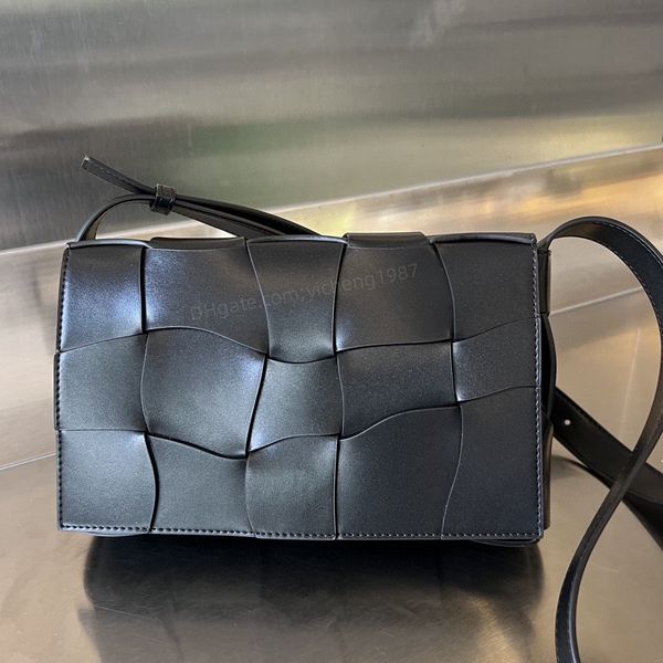 

10a bv's cassette designer flap bag luxury crossbody bag genuine leather shoulder handbag 23cm intreccio cowhide knited with box ing, Black;red